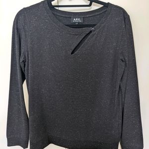 A.P.C blouse with keyhole cut